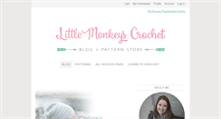 Desktop Screenshot of littlemonkeyscrochet.com